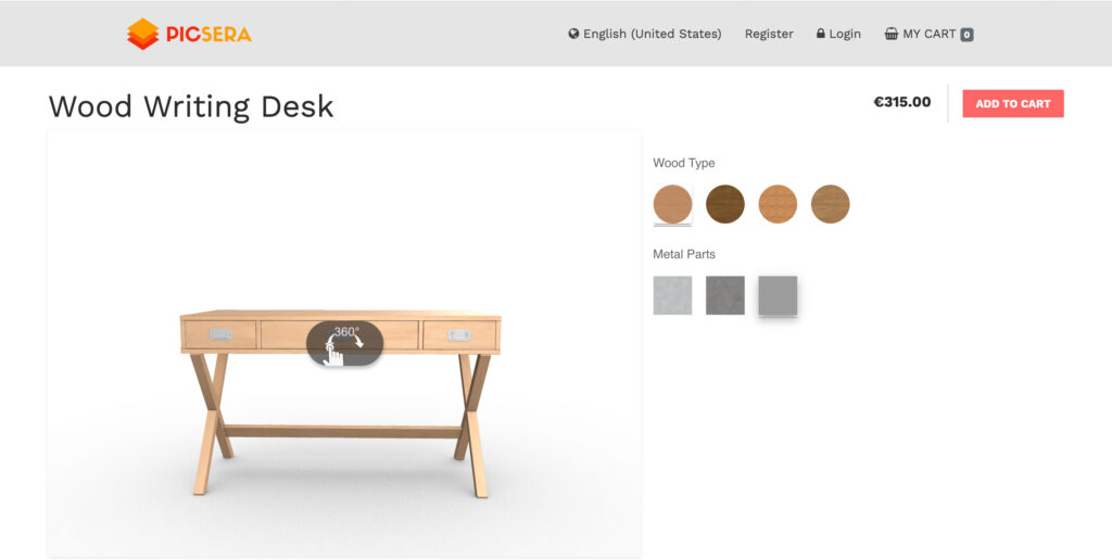 3D Product Configurator | Picsera-Expivi