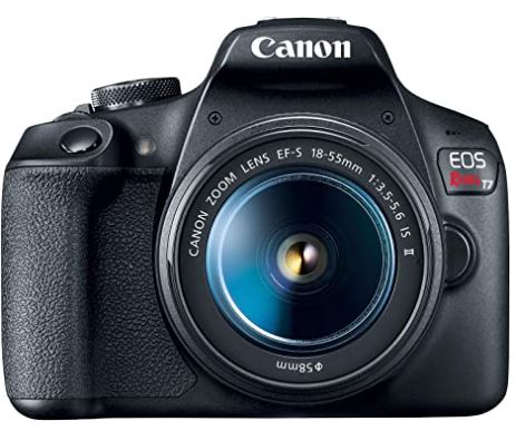 4. Canon EOS Rebel T7 DSLR Camera